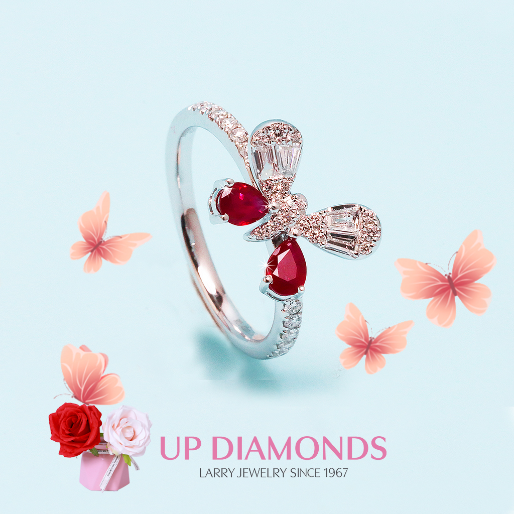 Gardenia系列 紅寶石鑽石戒指