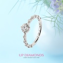 UP Diamonds系列 GIA 圓形鑽石 0.32克拉戒指