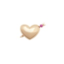 Heart Tonch系列 粉紅藍寶石心型箭墜飾