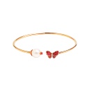 Floral Love系列 紅寶石珍珠鑽石手環